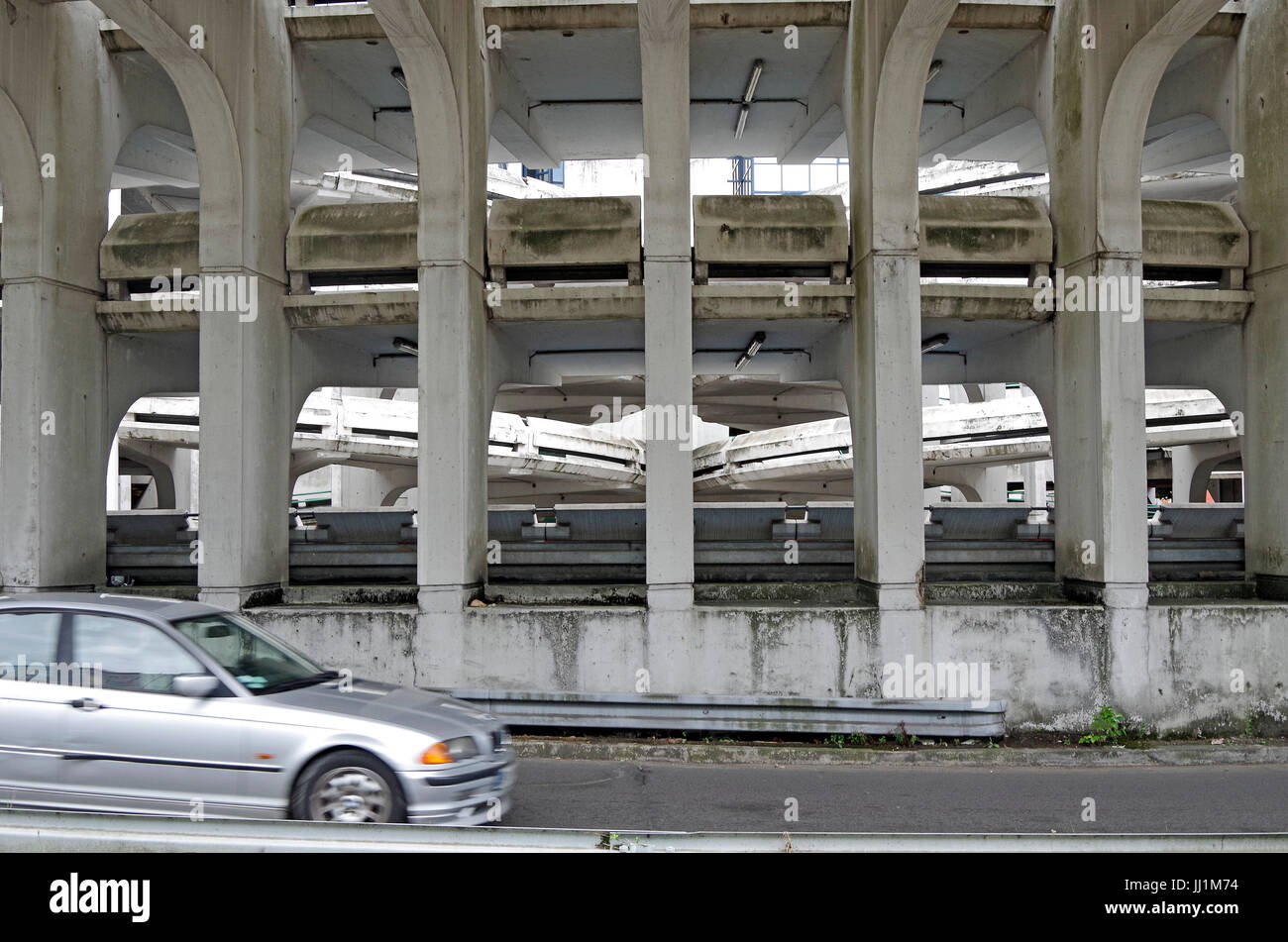 Multi-storey car park, Noisy-le-Grand,  93160 Noisy-le-Grand, Marne la Vallée, Ile de France Stock Photo