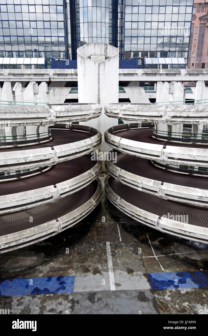 Multi-storey car park, Noisy-le-Grand,  93160 Noisy-le-Grand, Marne la Vallée, Ile de France Stock Photo