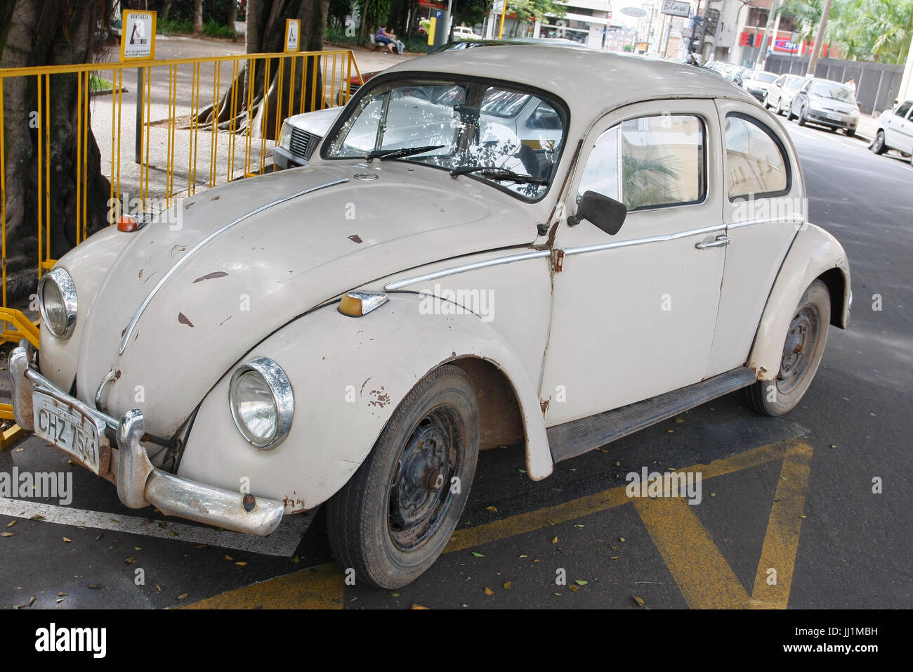 Car, Volkswagen bug, São Paulo, Brazil Stock Photo