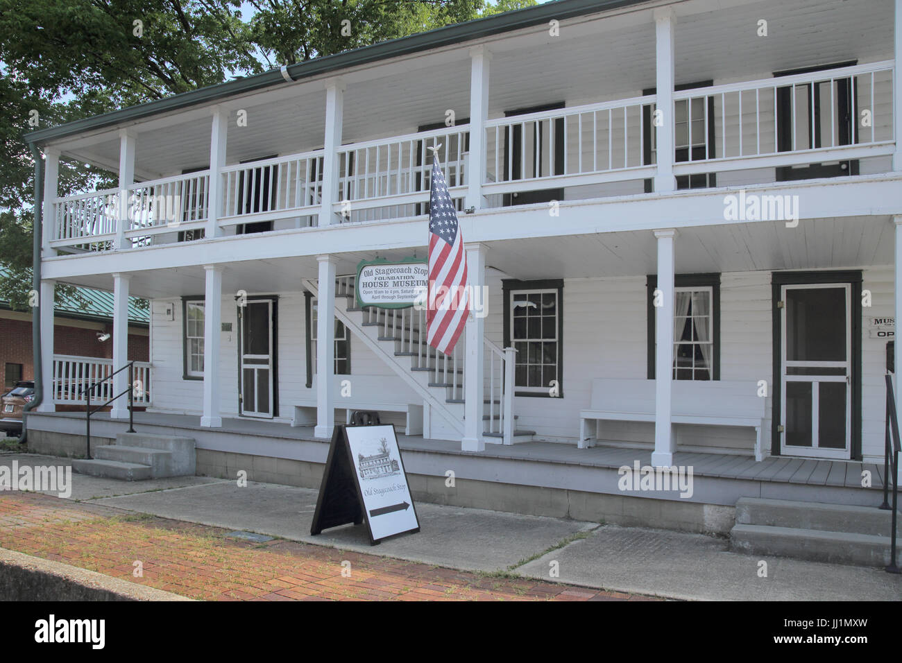 old stagecoach stop in waynesville on route 66 in missouri Stock Photo