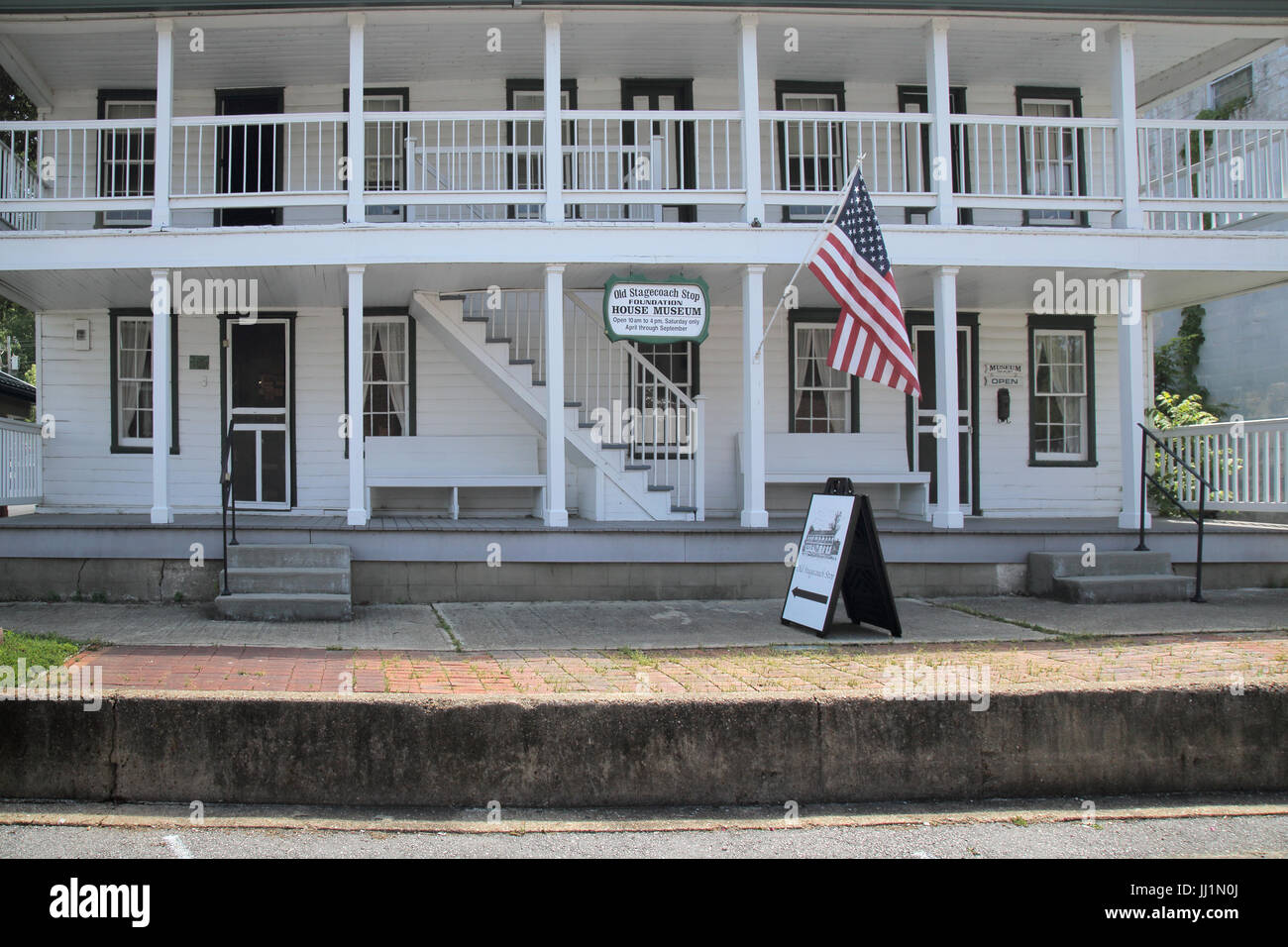 old stagecoach stop in waynesville on route 66 in missouri Stock Photo