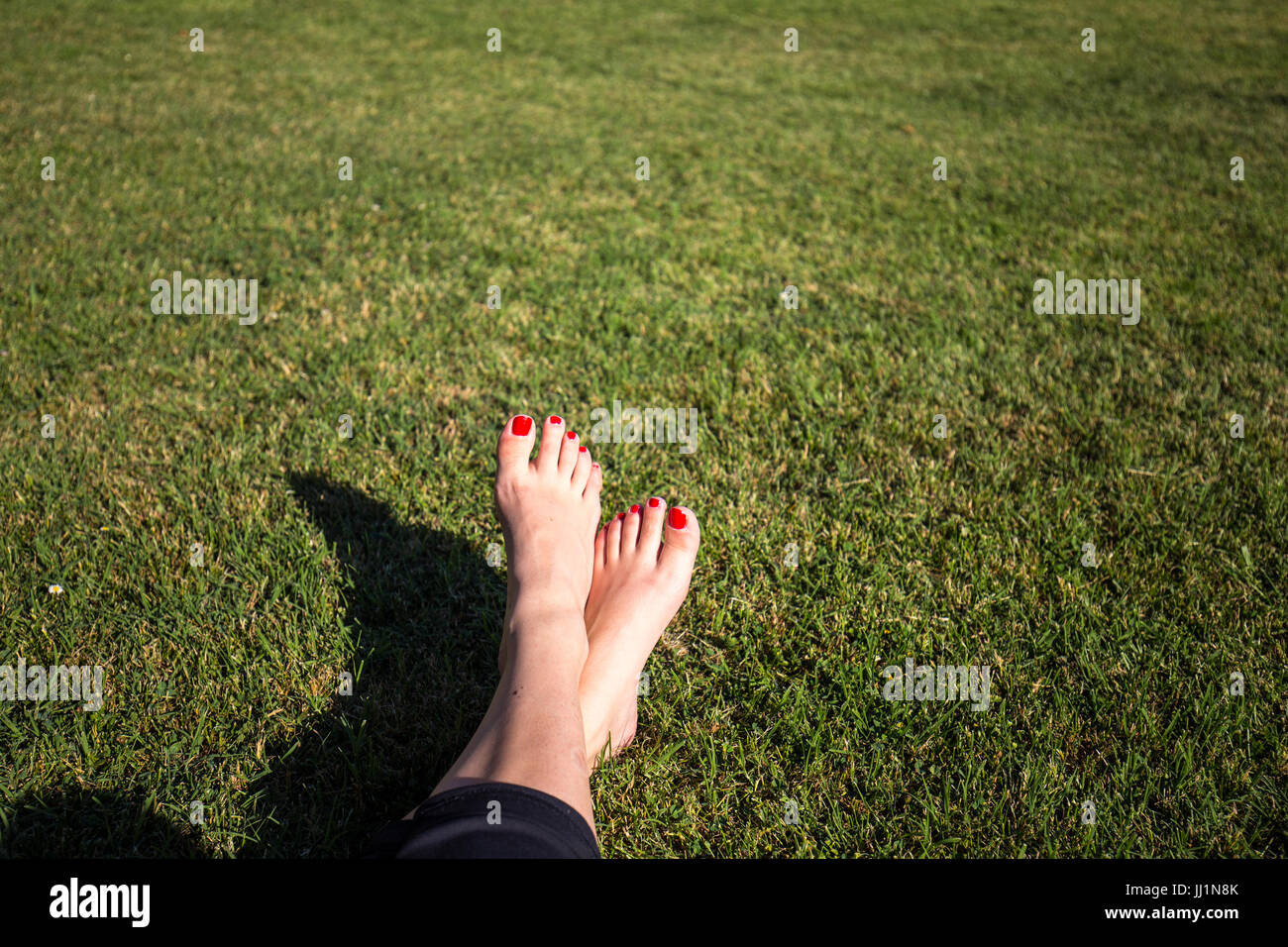 woman feet Stock Photo