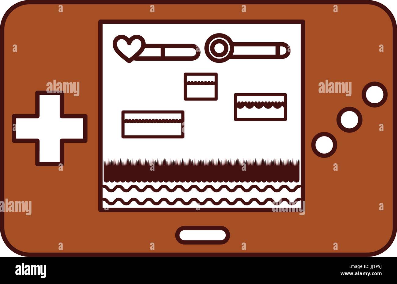 Portable video game console Stock Vector Image & Art - Alamy