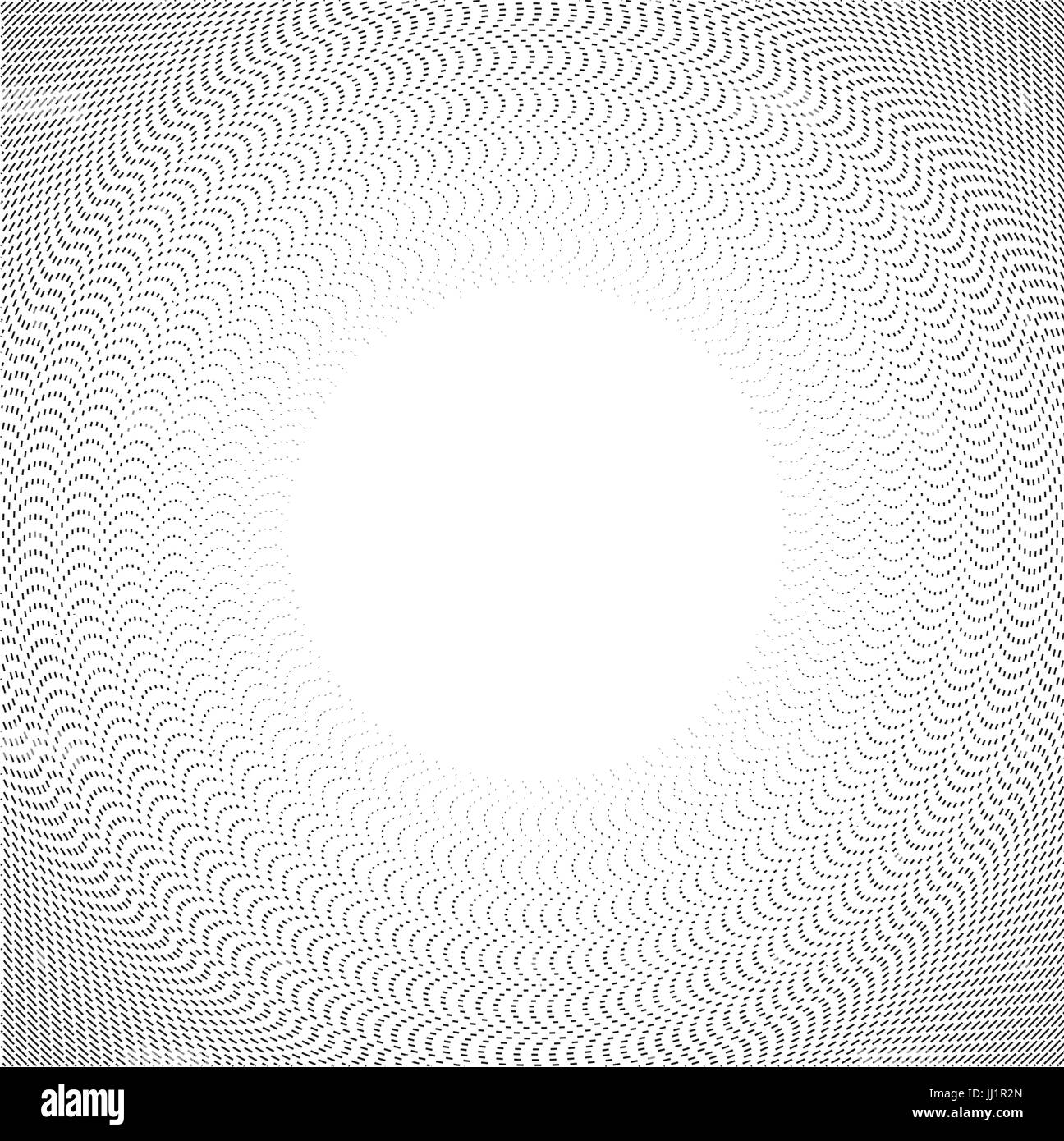 Vector background of dots in the corners of the image. Black digital vignette in cartoon style for comics Stock Vector