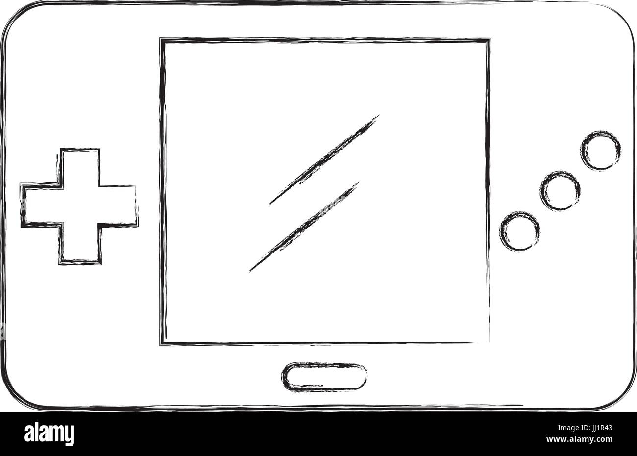 Portable video game console Stock Vector Image & Art - Alamy