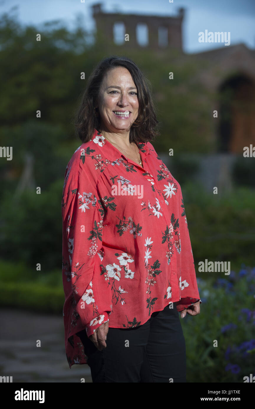 Arabella Weir sits for portraits as she attends the 'Borders Book Festival' in Melrose.  Featuring: Arabella Weir Where: Melrose, United Kingdom When: 16 Jun 2017 Credit: Euan Cherry/WENN.com Stock Photo