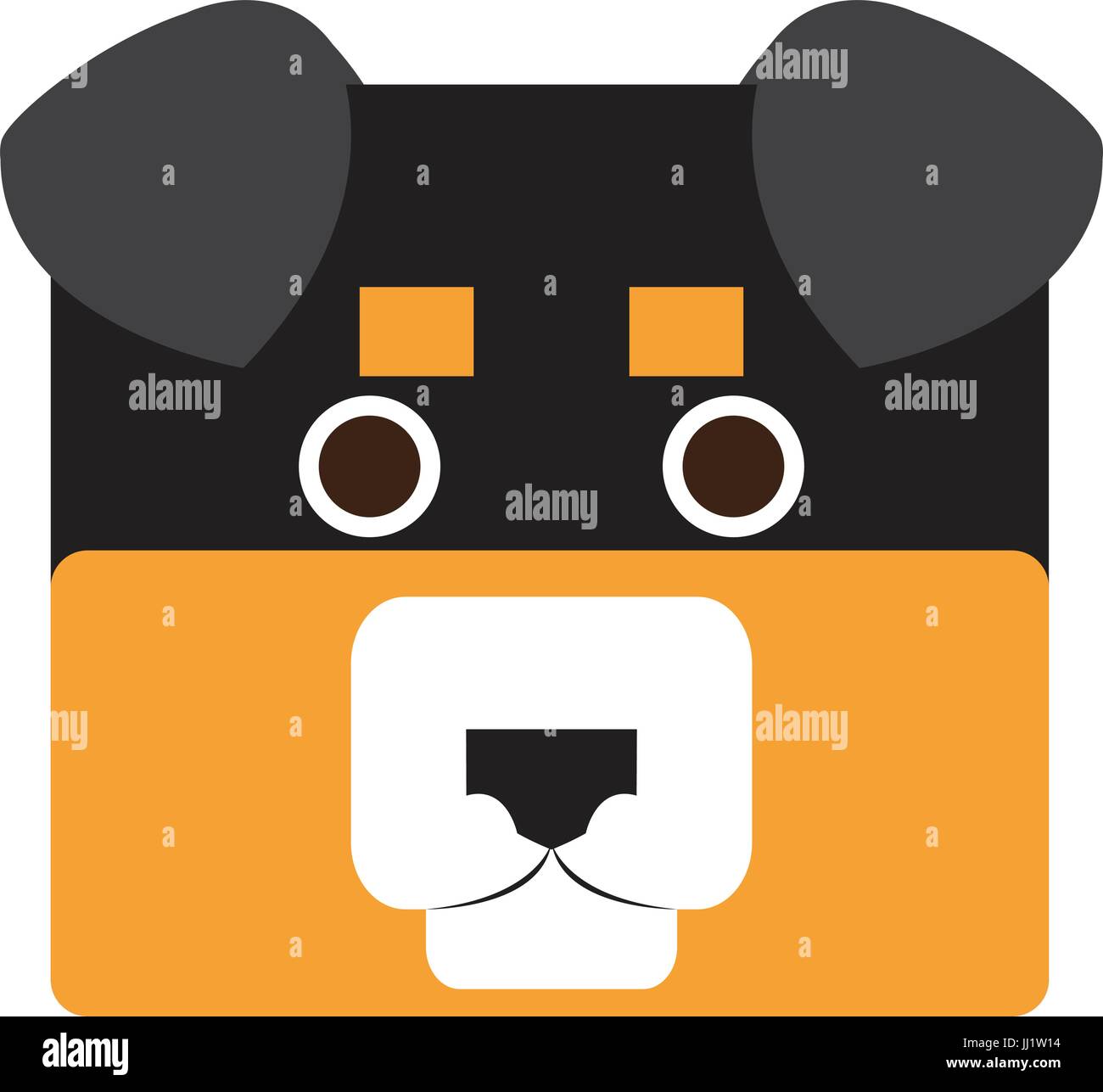 Isolated dog face Stock Vector Image & Art - Alamy