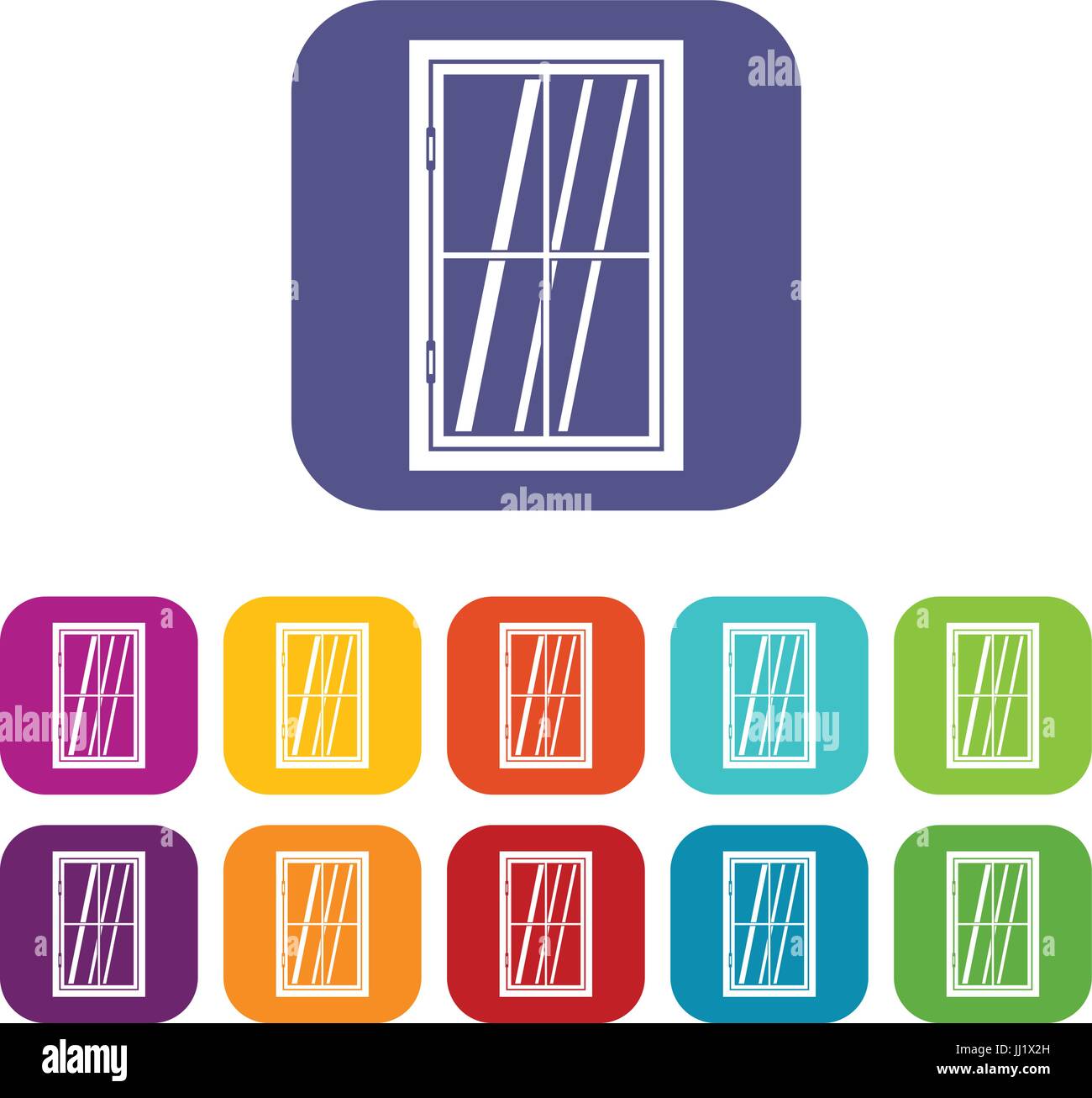 Closed casement window Stock Vector Images - Alamy