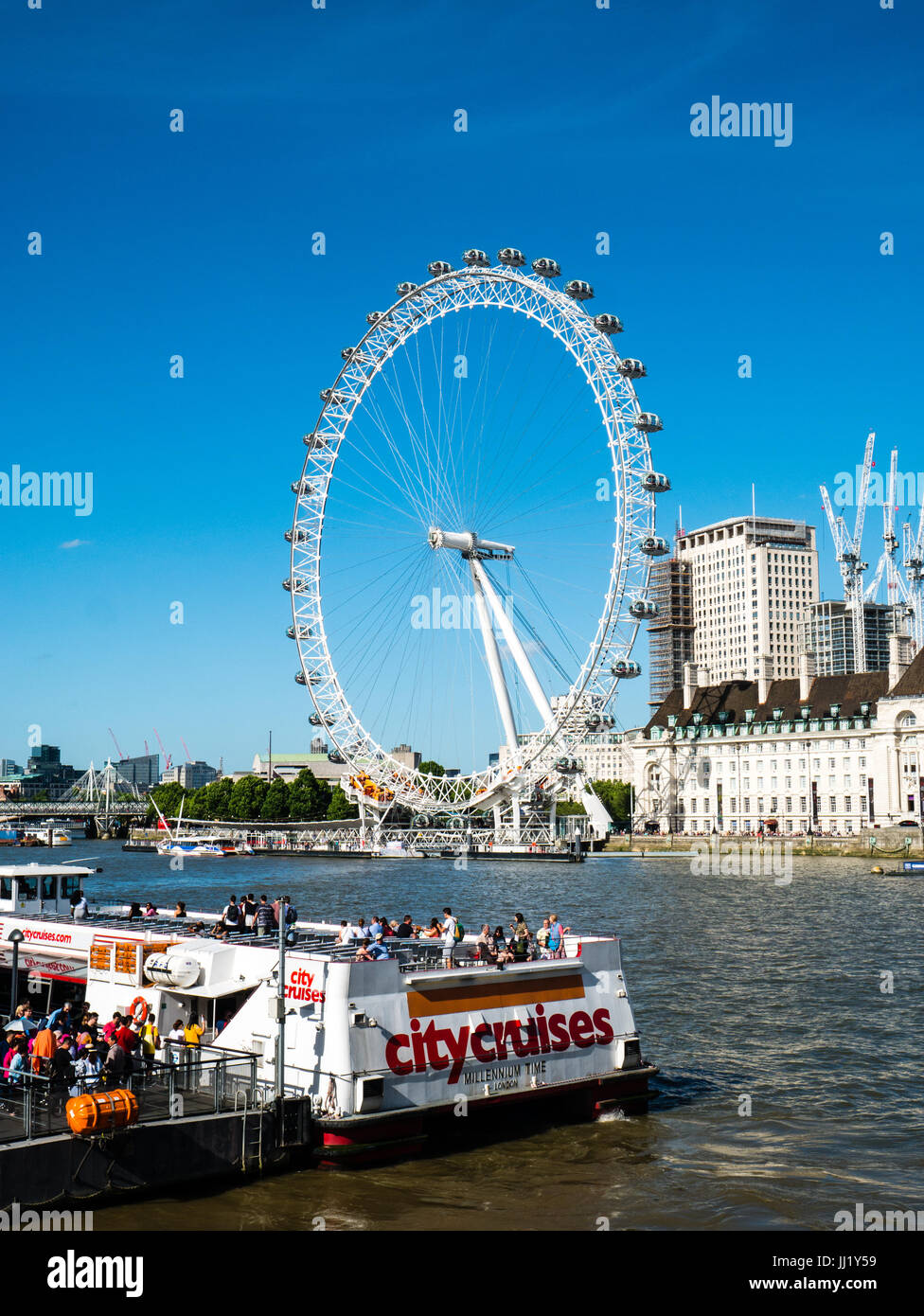 City Cruises, River Thames, Westminster, London, England, UK, GB. Stock Photo