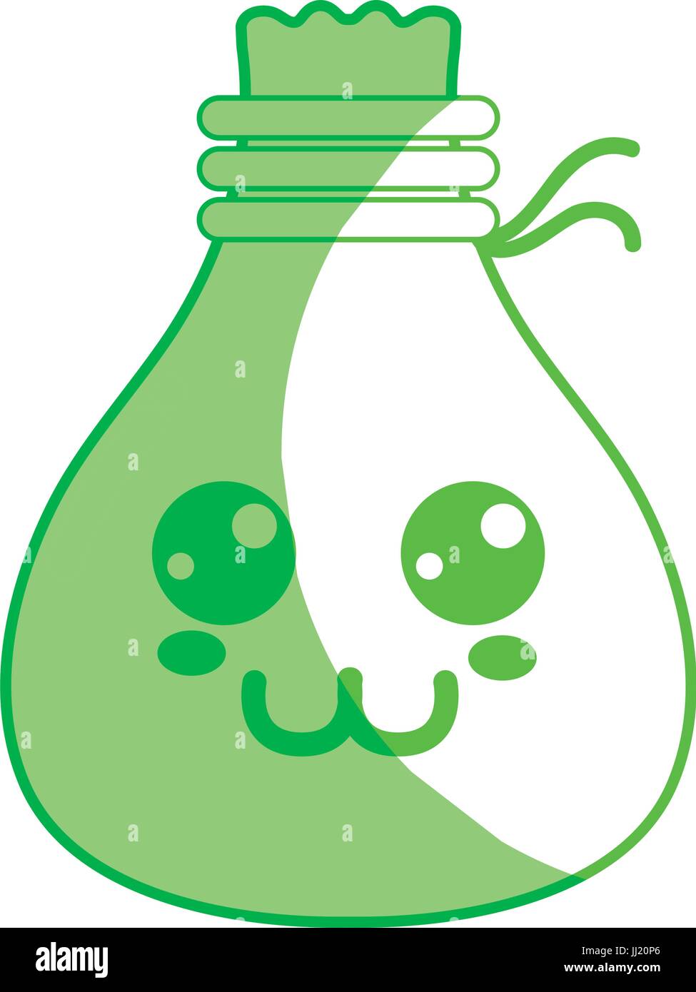 silhouette kawaii cute tender cloth bag Stock Vector Image & Art Alamy