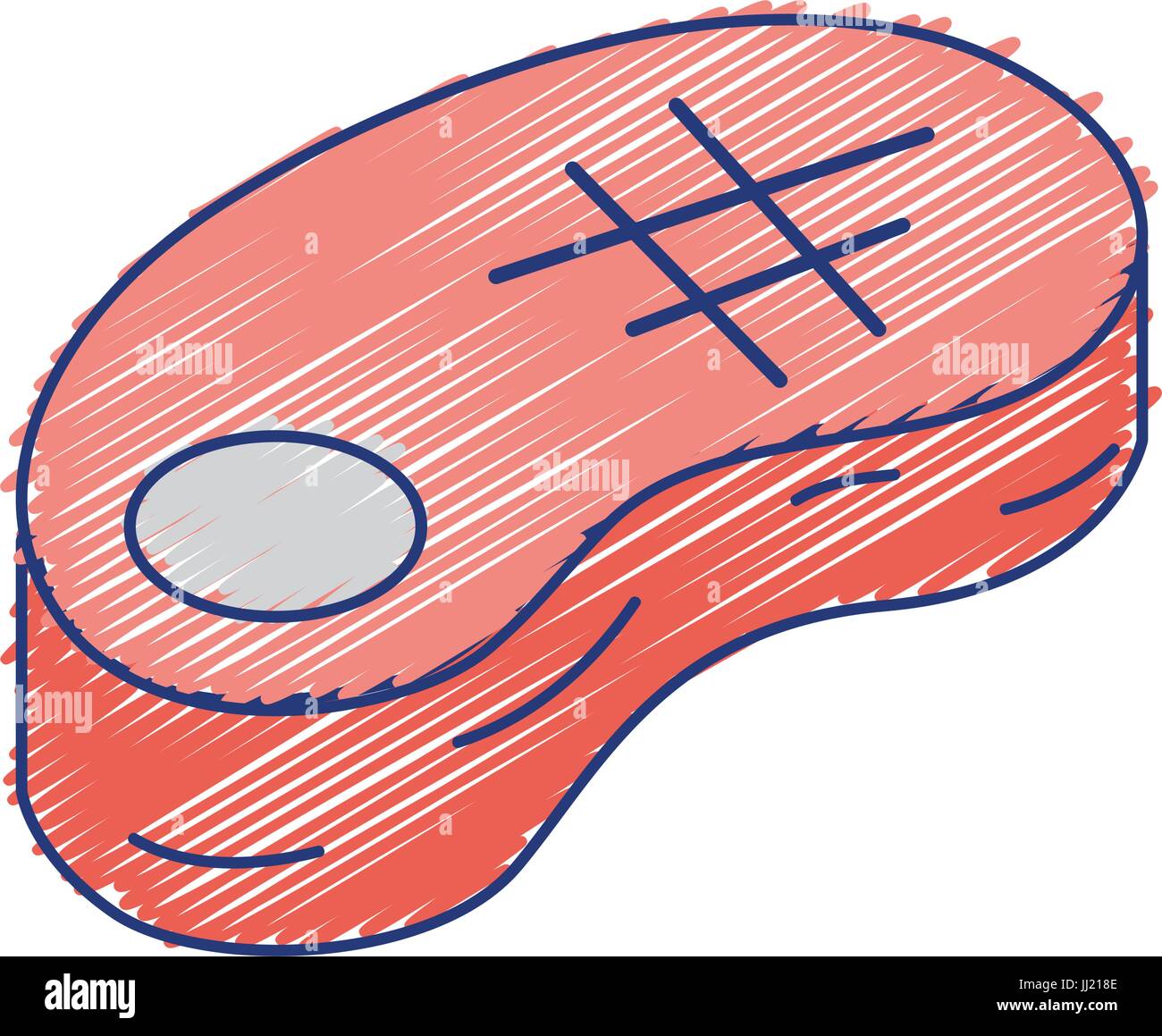 fresh meat portion to prepration the meal Stock Vector Image & Art - Alamy