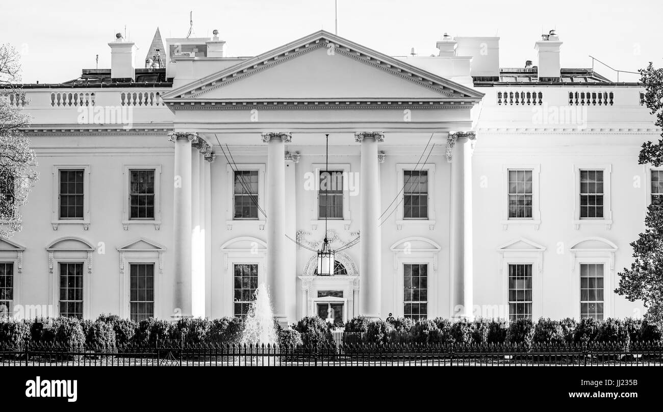 Most famous address in the United States The White House Stock Photo