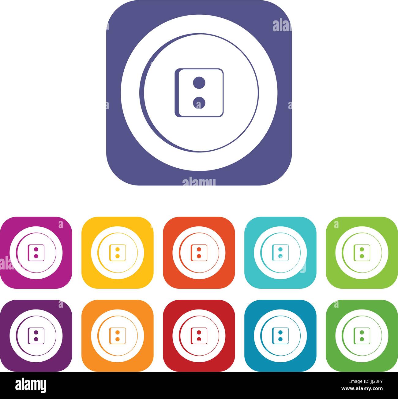 Dress round button icons set flat Stock Vector Image & Art - Alamy