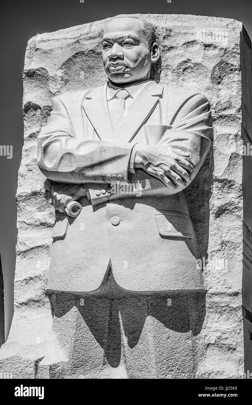 Martin luther king memorial dc Black and White Stock Photos & Images ...