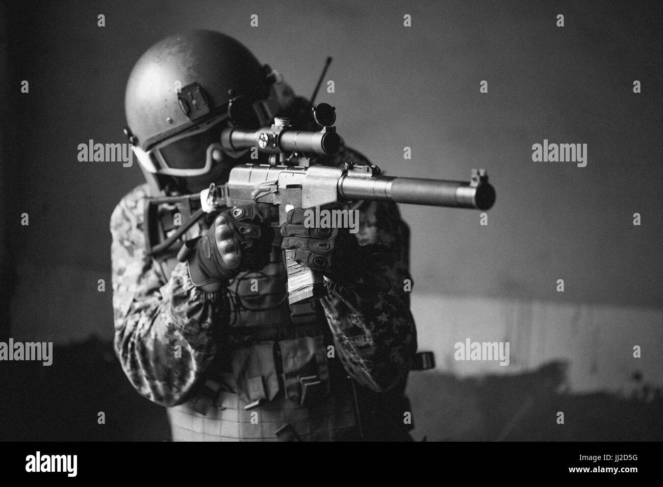Marksman Black and White Stock Photos & Images - Alamy