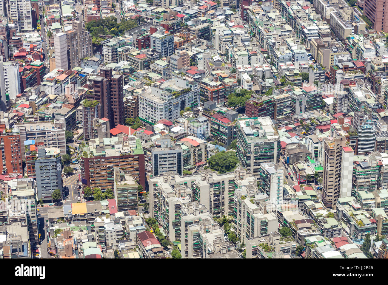 Aerial view of Taipei city downtown skyline of Taiwan Stock Photo - Alamy