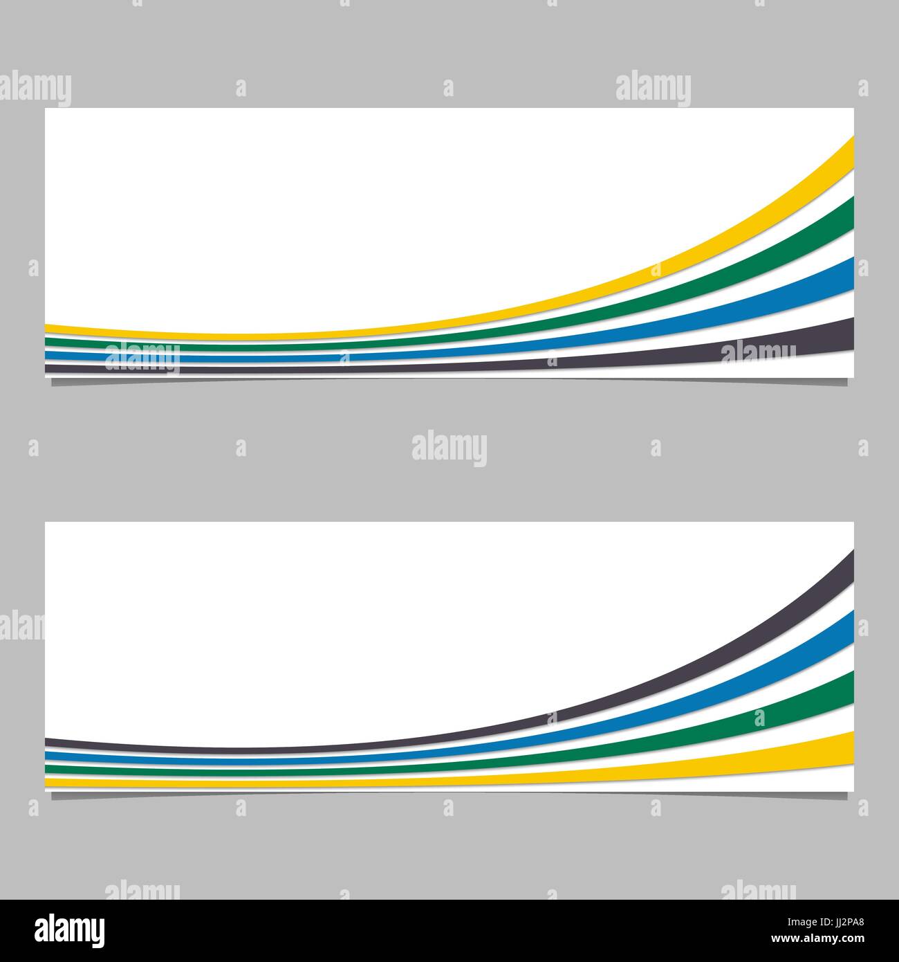 Banner Background From Curves Vector Graphic Design With 3d