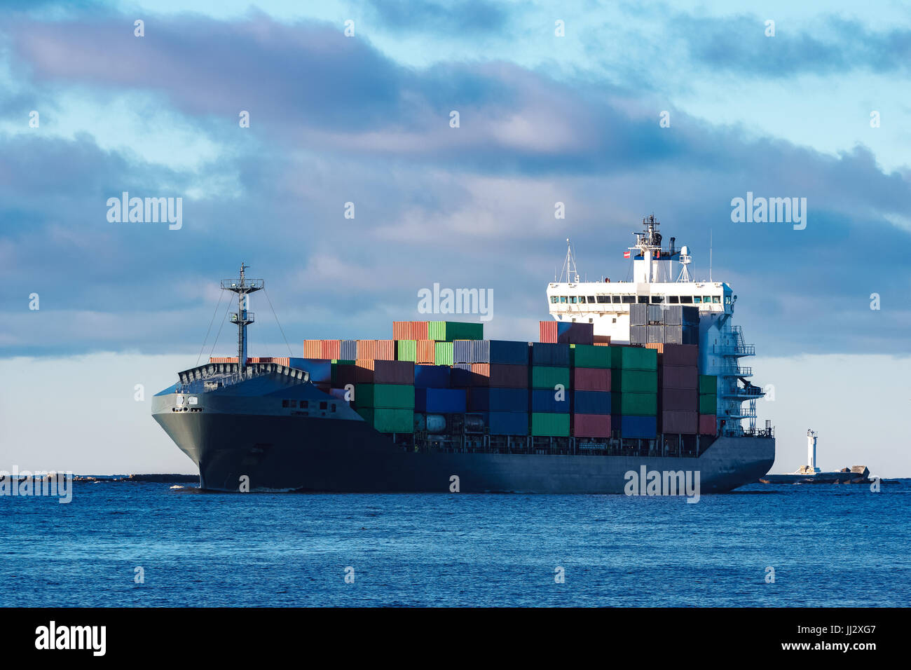 Brand new container ship hi-res stock photography and images - Alamy
