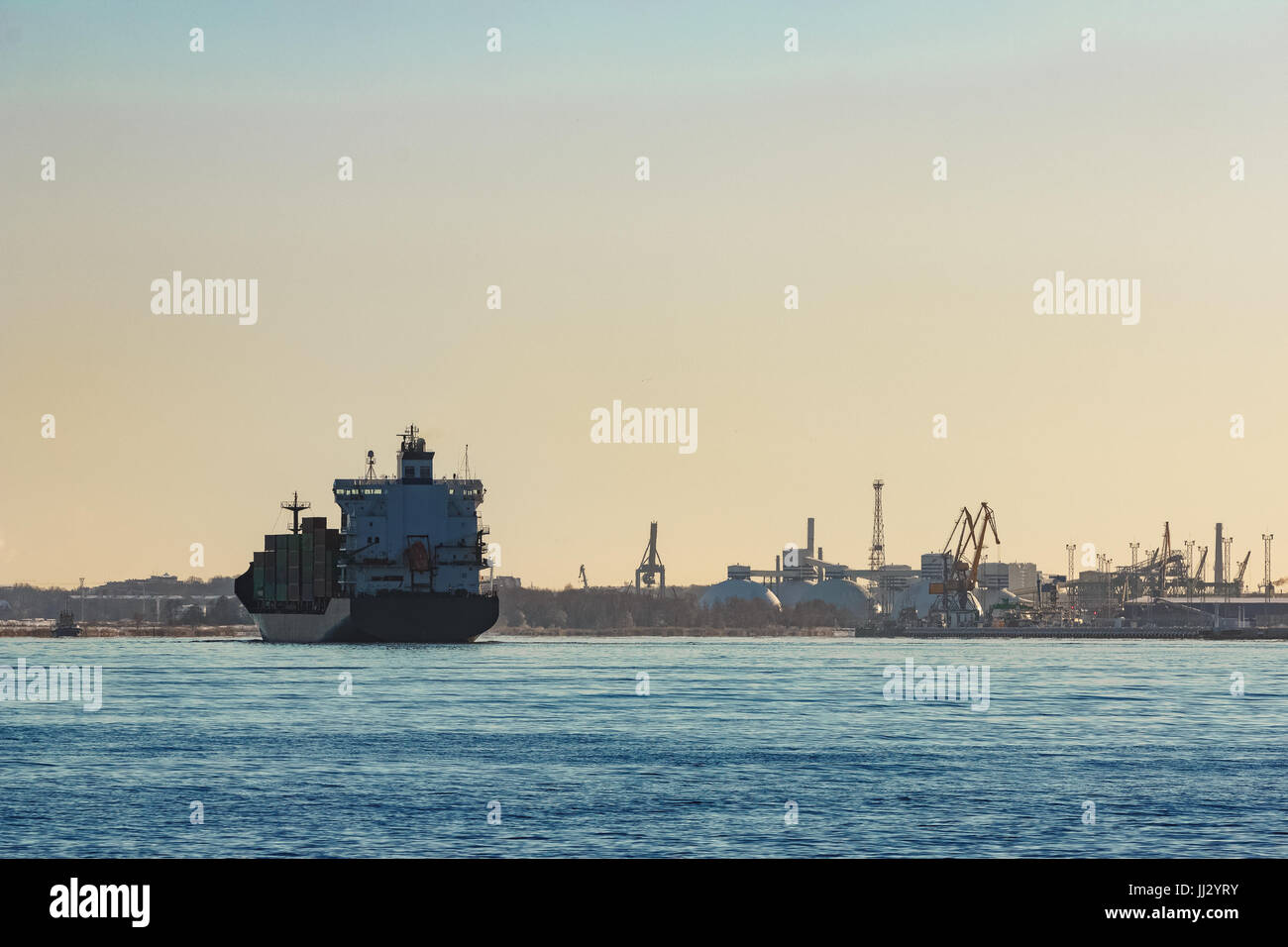 Brand new container ship hi-res stock photography and images - Alamy