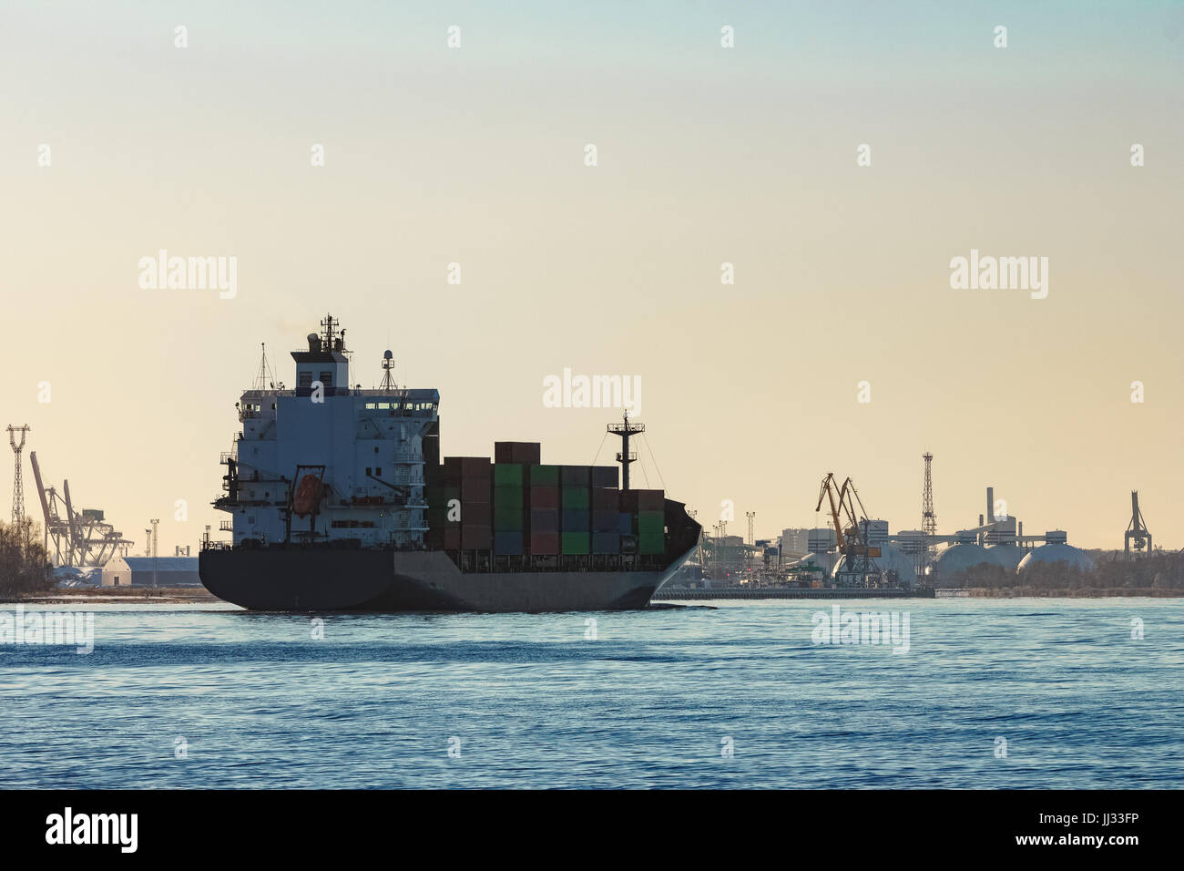 Brand new container ship hi-res stock photography and images - Alamy