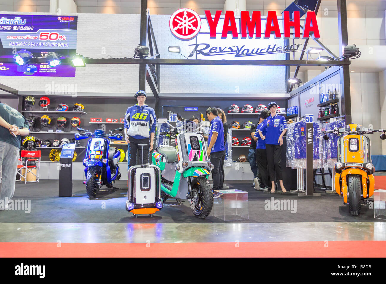 BANGKOK JULY 5 Modified motorcycle show at Bangkok International Auto Salon 2017, the