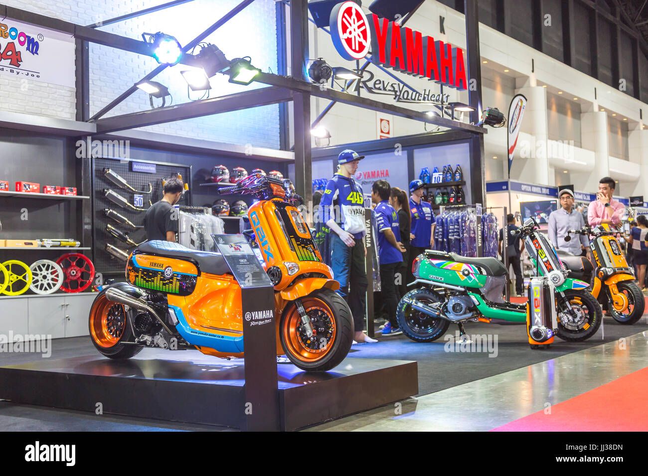 BANGKOK JULY 5 Modified motorcycle show at Bangkok International Auto Salon 2017, the