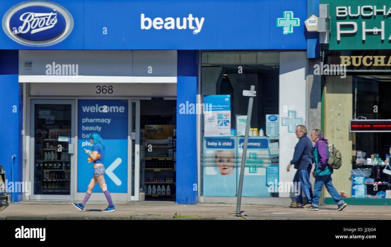 Boots apologises over response to emergency contraception campaign as Summer weather returns morning-after pill price   and people enjoy the summer in the city's Partick as Scotland catches some of the scorching UK weather Credit Gerard Ferry/Alamy news Stock Photo