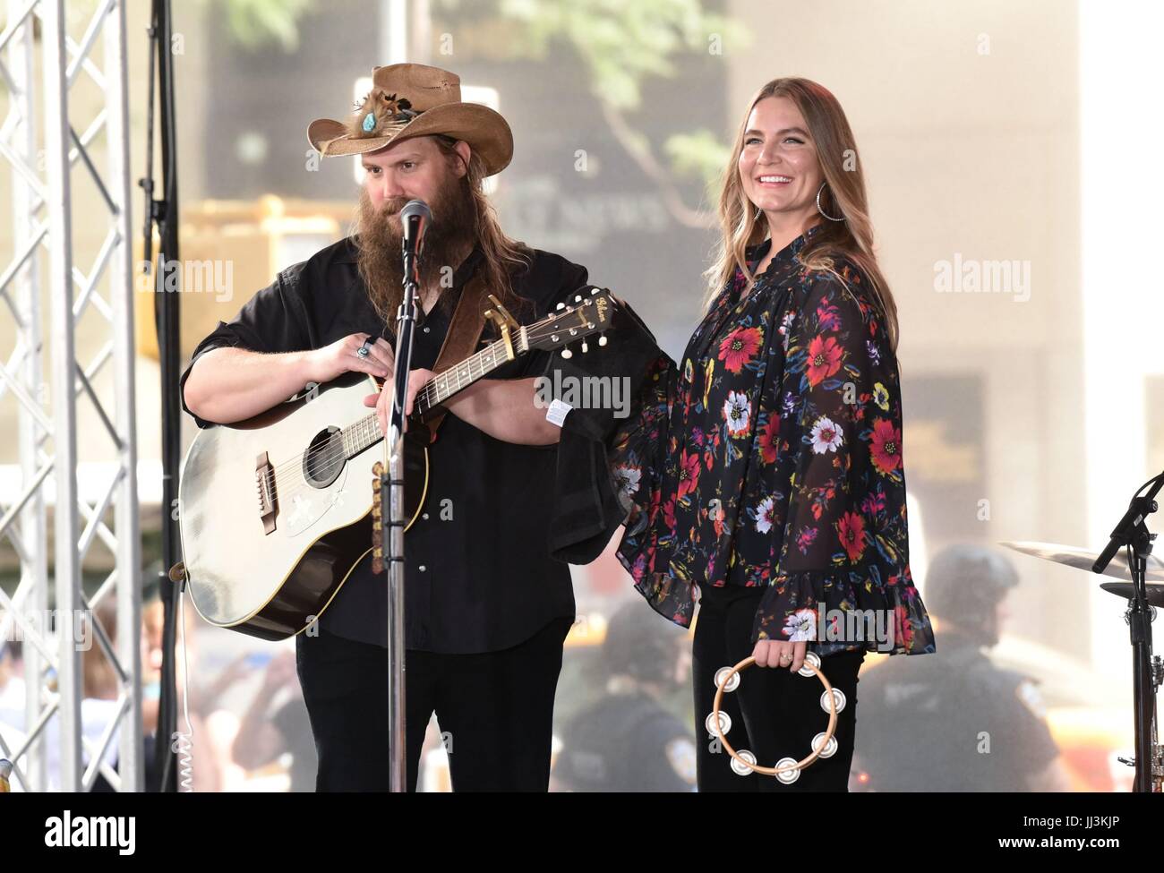 New York, NY, USA. 18th July, 2017. Chris Stapleton, Morgane Stapleton