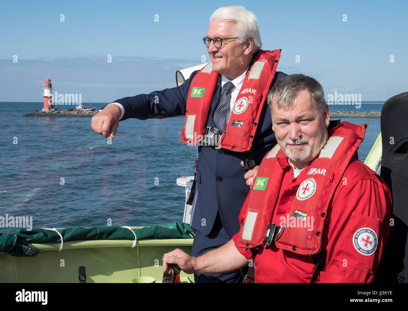 Warnemuende, Germany. 18th July, 2017. HANDOUT - German President Frank ...