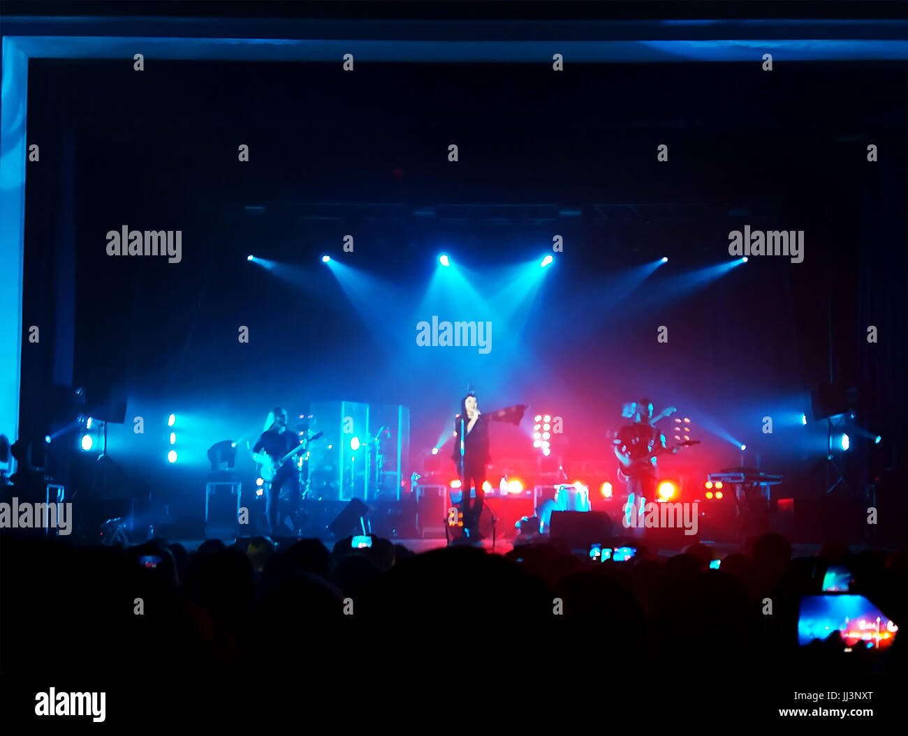 VINNYTSIA, UKRAINE - SEPTEMBER 02, 2016: Performance of THE HARDKISS in ...