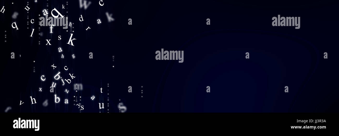 Abstract background with letters Stock Photo - Alamy