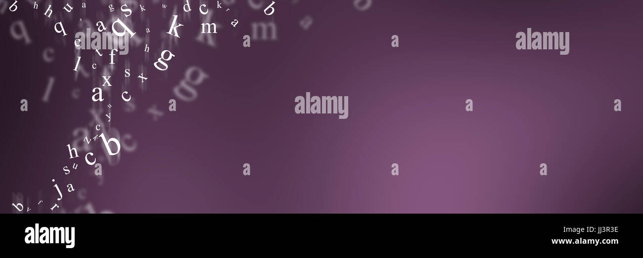 Abstract background with letters Stock Photo - Alamy