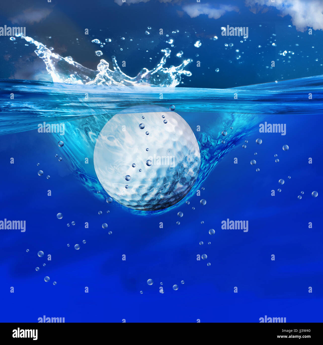 Golf ball splashing water hires stock photography and images Alamy