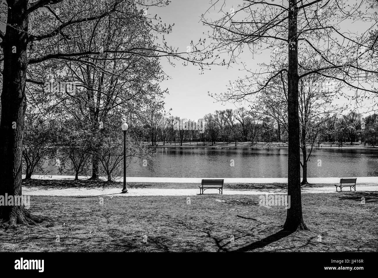 Tidal basin Black and White Stock Photos & Images - Alamy