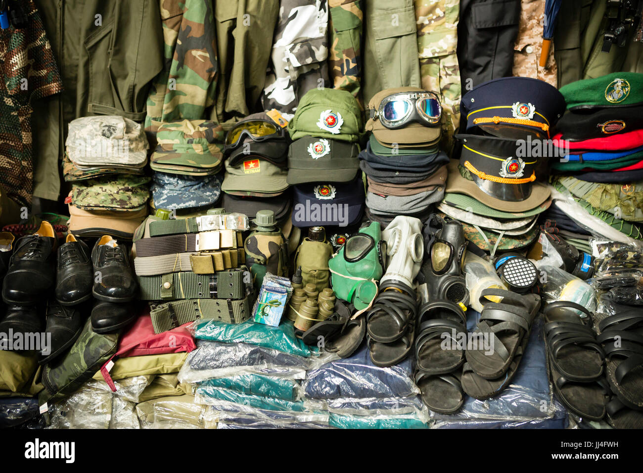 Dan Sinh Market known as the War Surplus Market is in Ho Chi Minh City ...