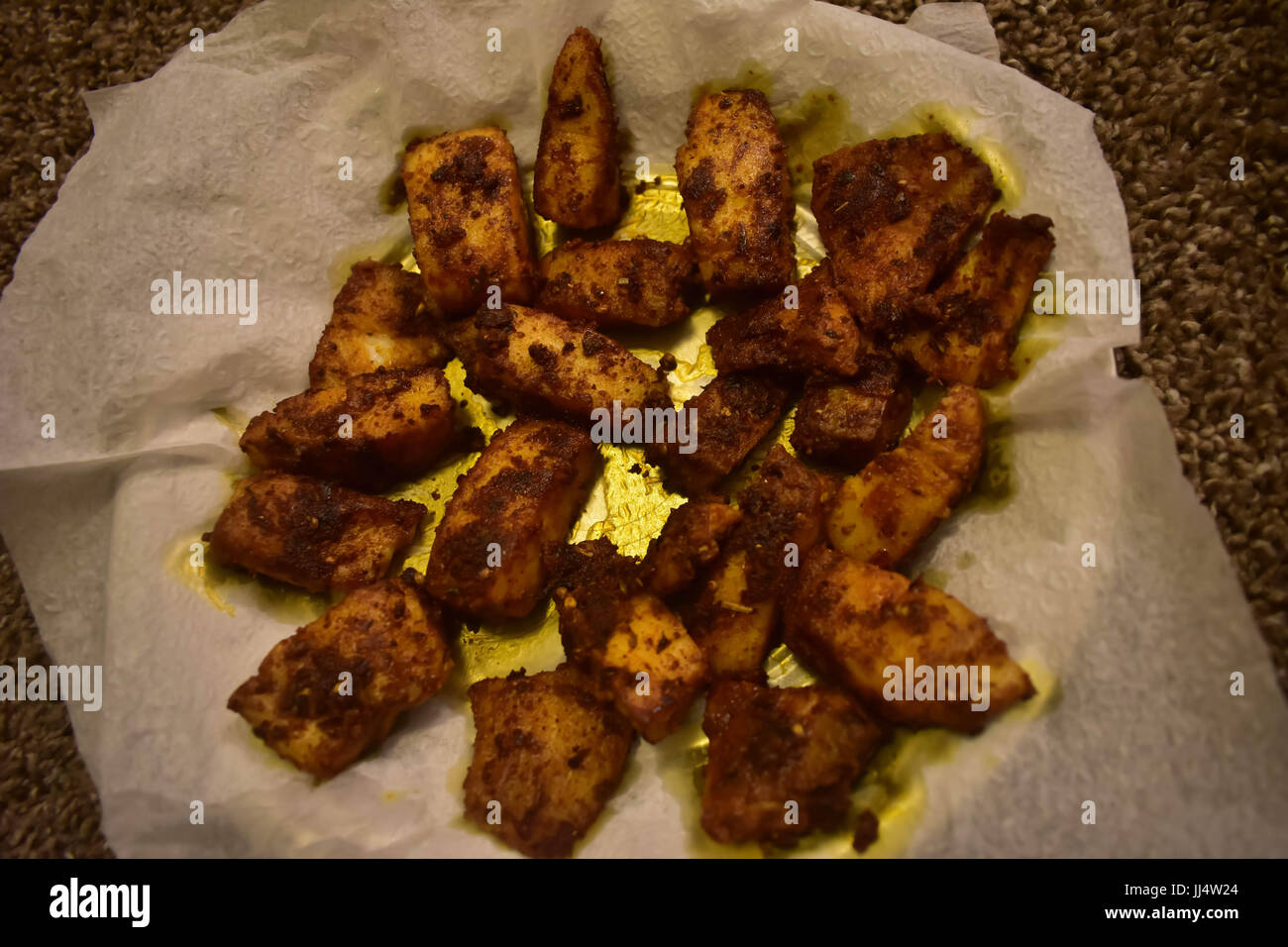Tilapia Fish Indian Style Fish Fry Stock Photo Alamy