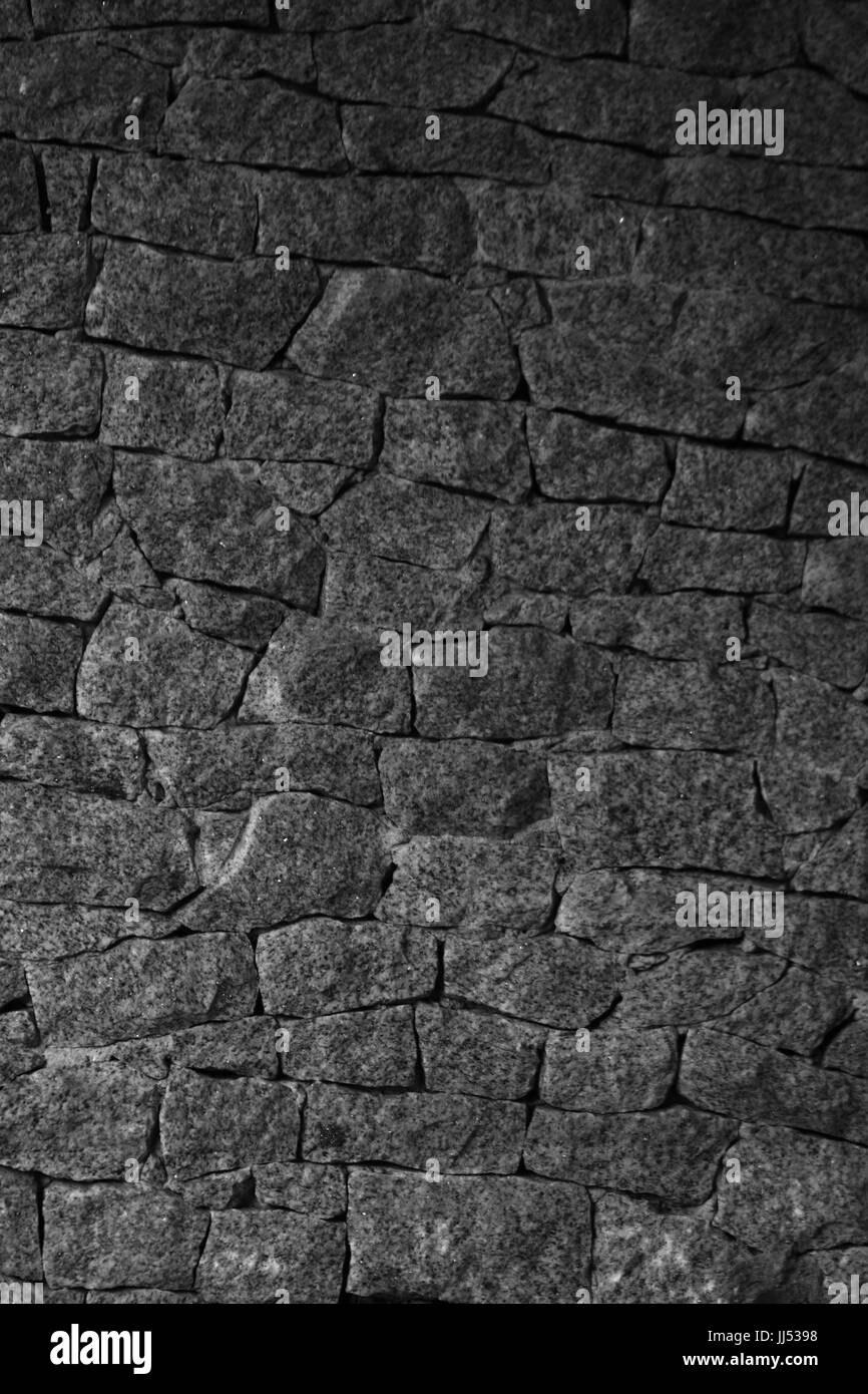 stone wall, São Paulo, Brazil Stock Photo