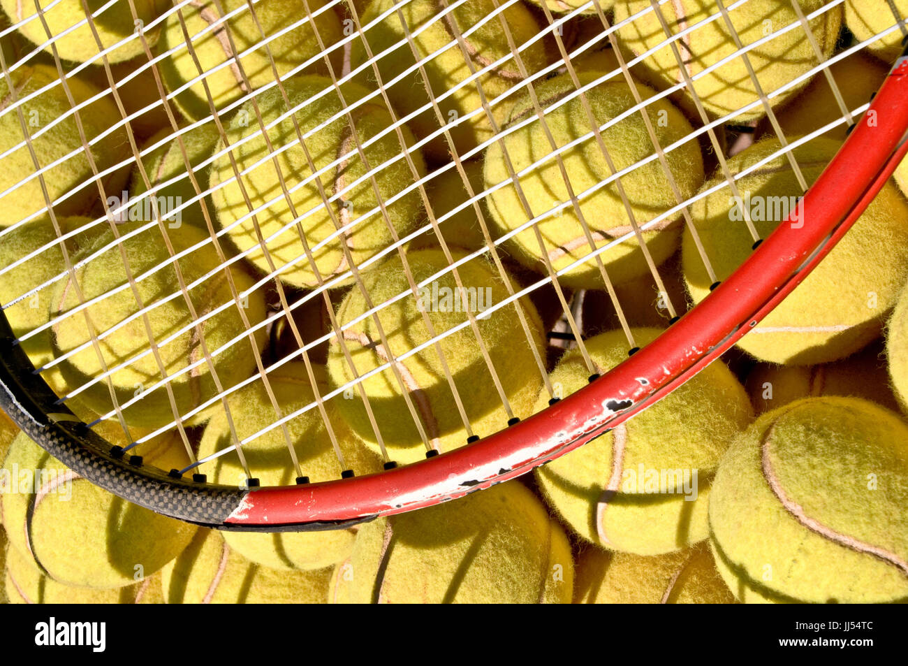Tennis, Marbles, Racket, São Paulo, Brazil Stock Photo