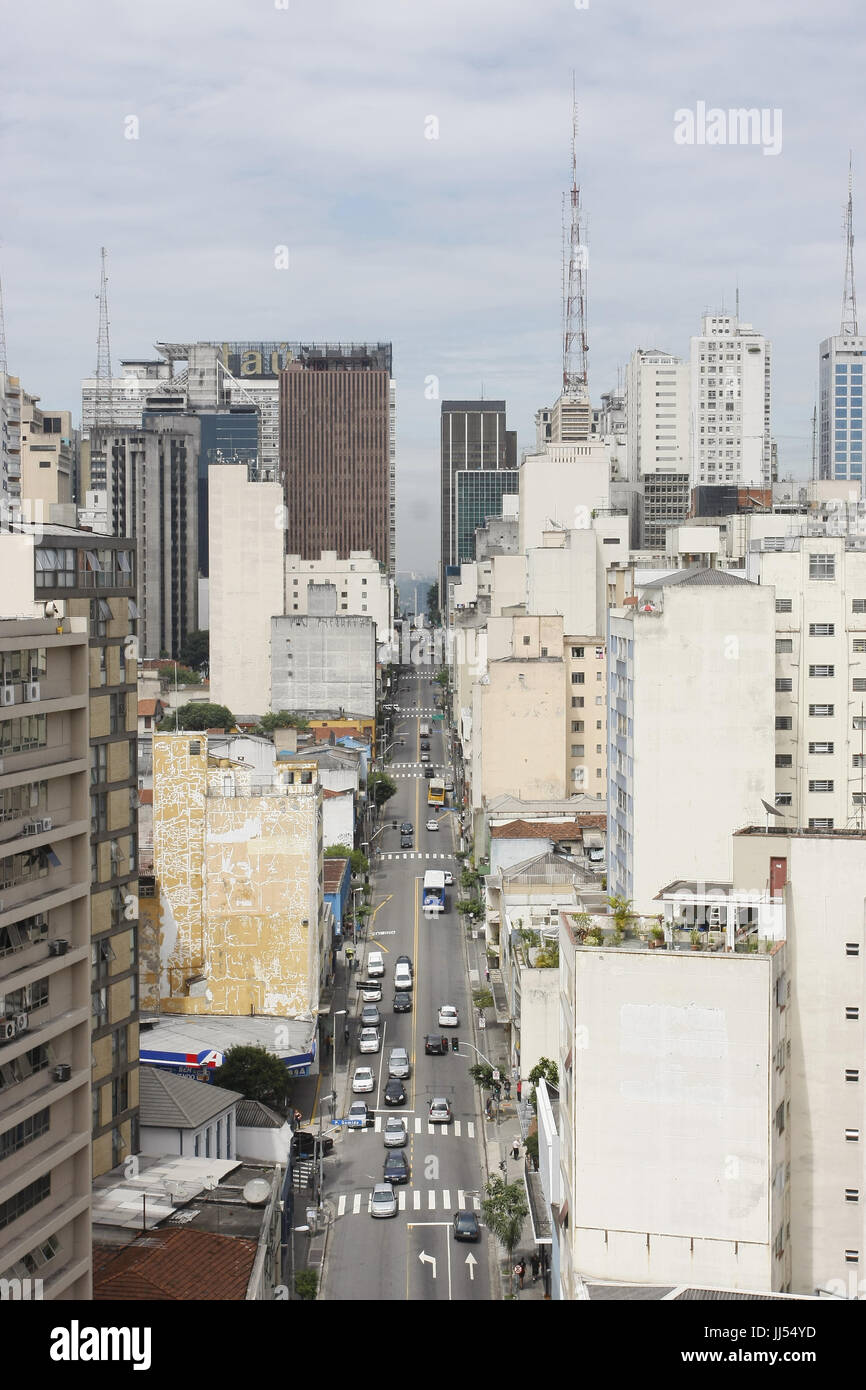 Avenue, São Paulo, Brazil Stock Photo