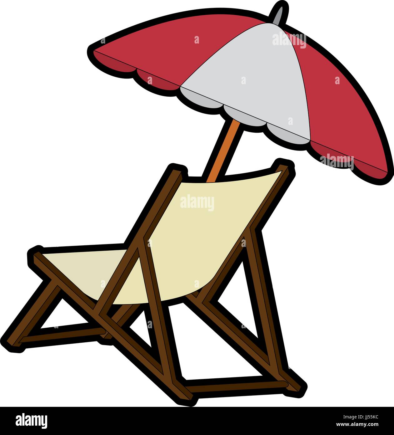 isolated beach chair icon vector illustration graphic design Stock ...