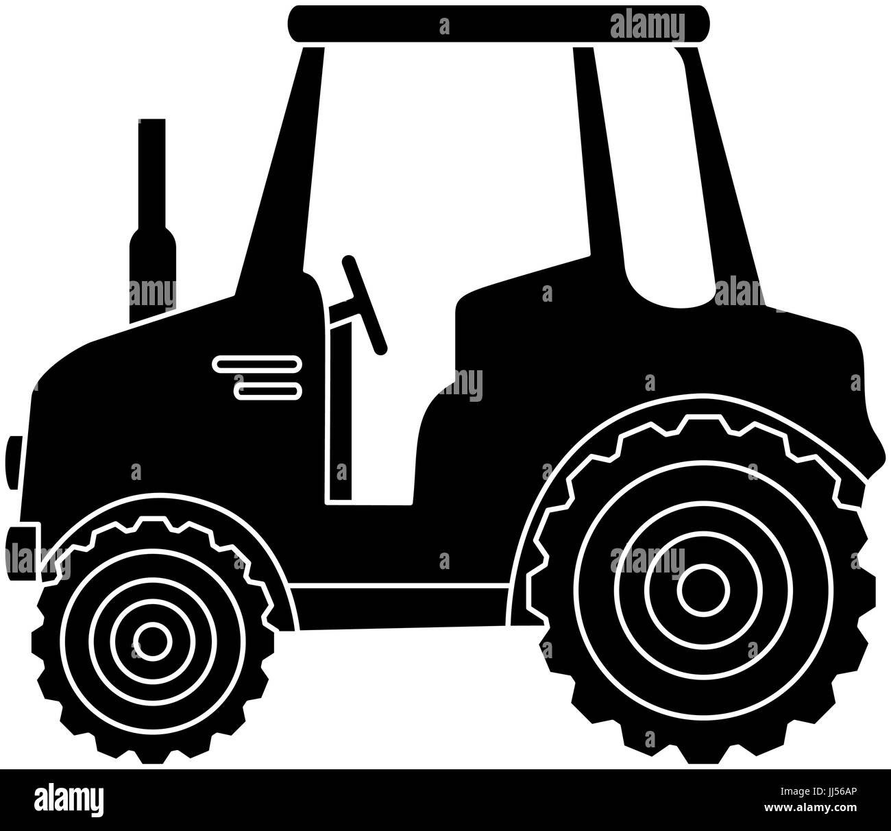 isolted cute shield tractor icon vector illustration graphic design ...