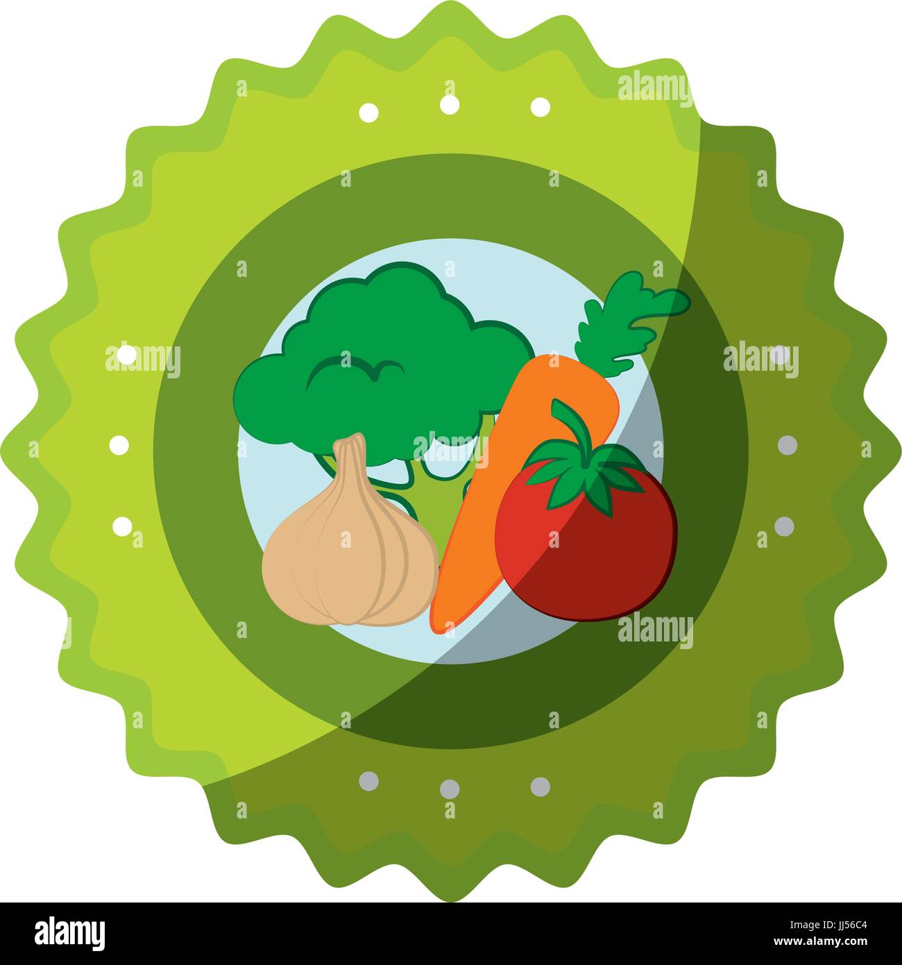 isolated vegetables round icon icon vector illustration graphic design ...