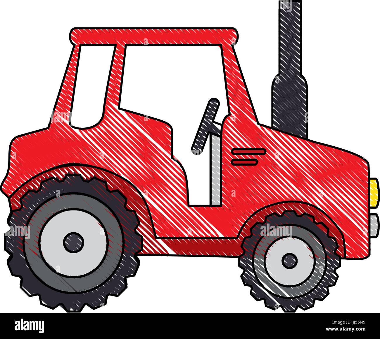 isolted cute shield tractor icon vector illustration graphic design ...