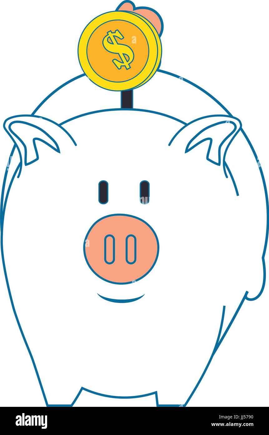 isolated piggy bank icon vector illustration graphic design Stock ...