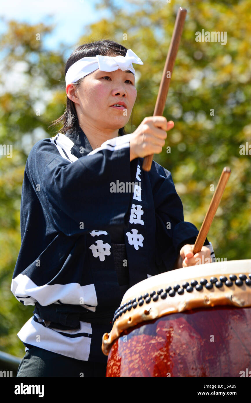 Japanese cultural festival drum hires stock photography and images Alamy