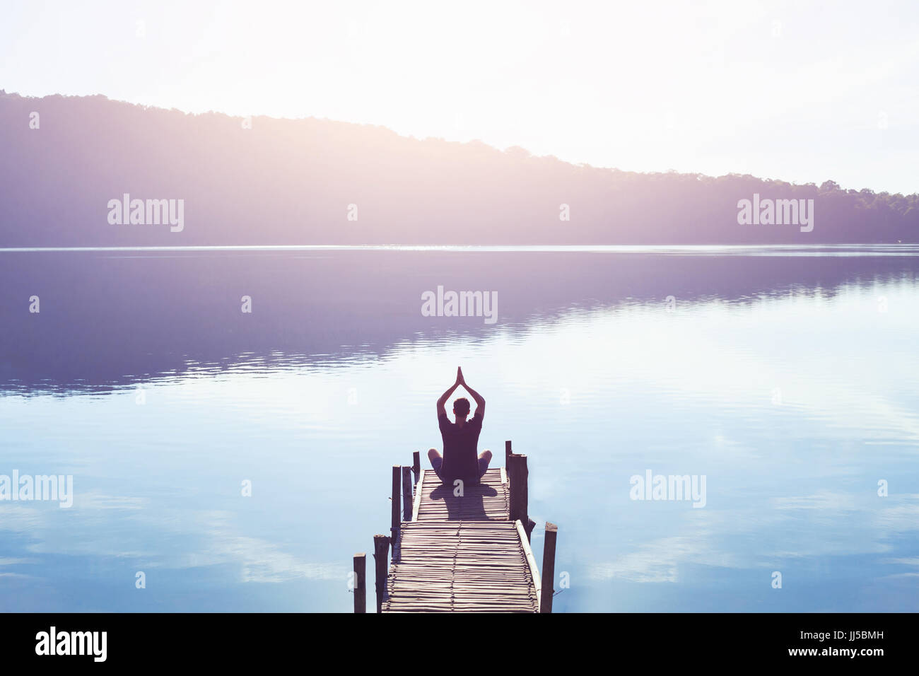 meditation and yoga background Stock Photo