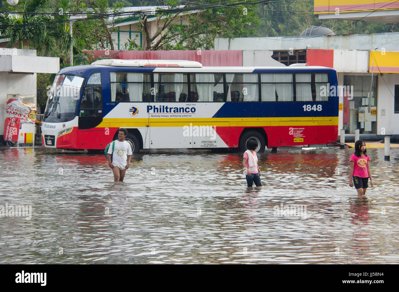The San Roque Cabrera Street Footbridge is a pedestrian overpass located in  Barangay Malibay, Pasay City. It is designed to facilitate safe pedestrian  crossing over busy streets in the area, improving traffic, image size:1300x951