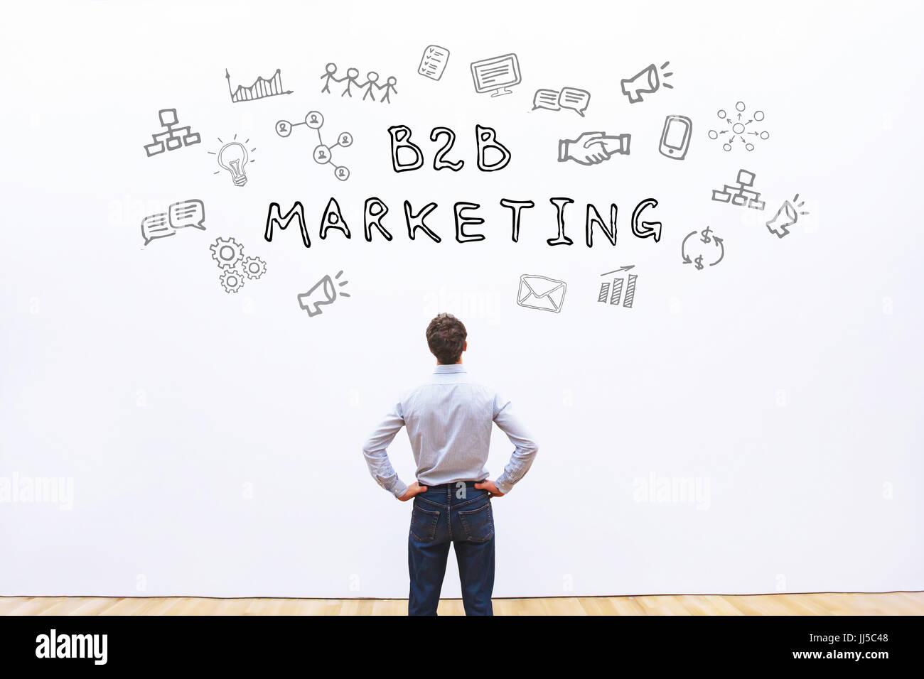 b2b marketing concept Stock Photo