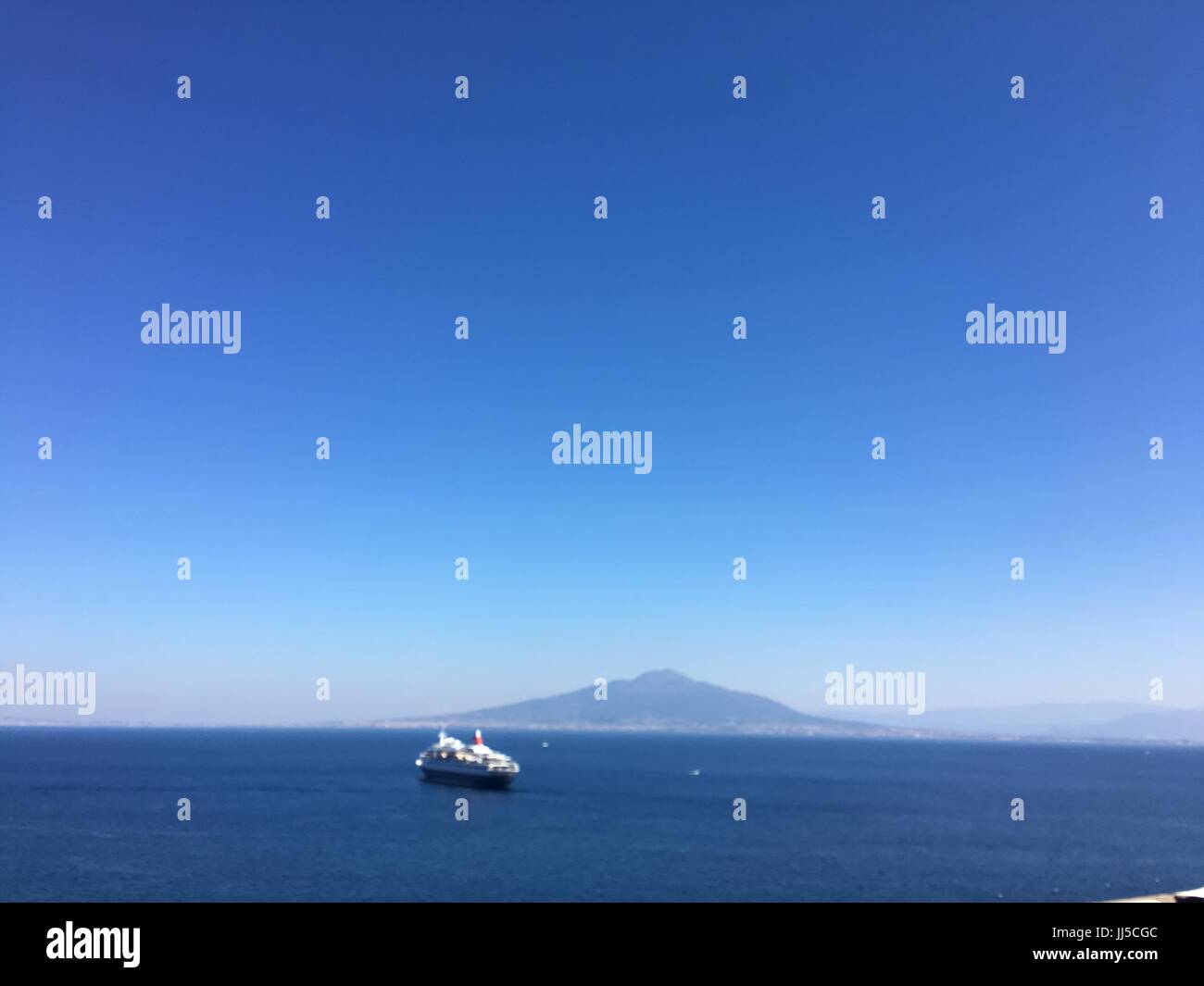 Mount Vesuvius, gulf of Naples Stock Photo