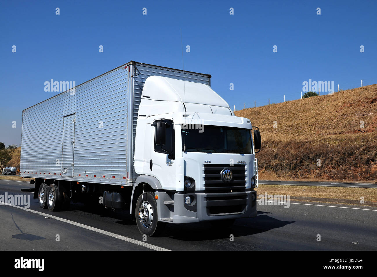 Truck, highway, landscape, Brazil Stock Photo - Alamy